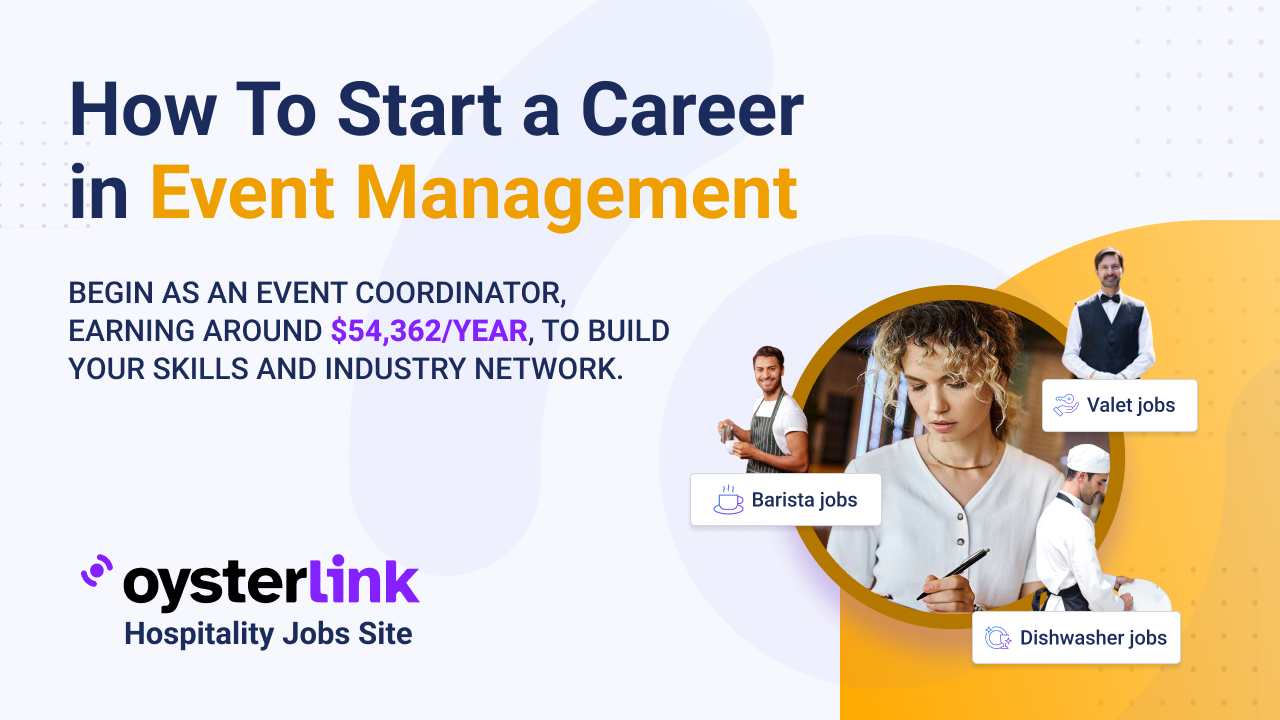how to get started in event management